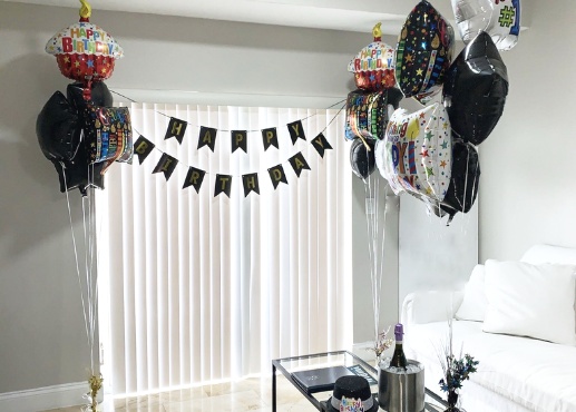 birthday package and aniversary packages in nuvo suites hotel in miami