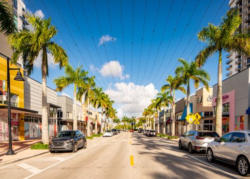 downtown doral view of the street