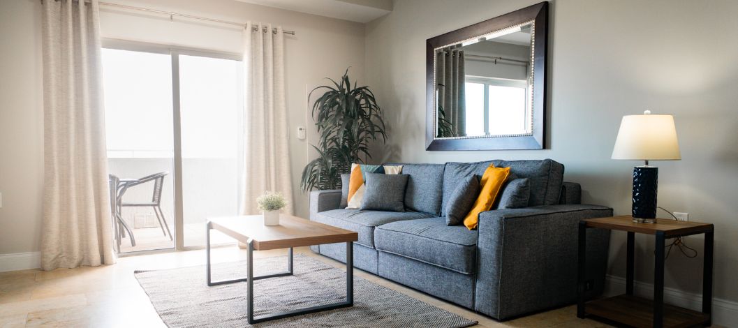 master king suite king bed view of room