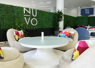 Nuvo Suites lobby sitting area
