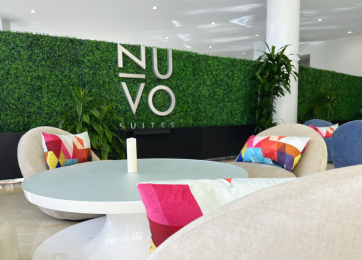 Breakfast area at Nuvo Suites